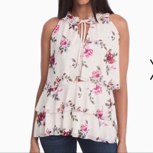 White House Black Market NWT Floral Halter Top